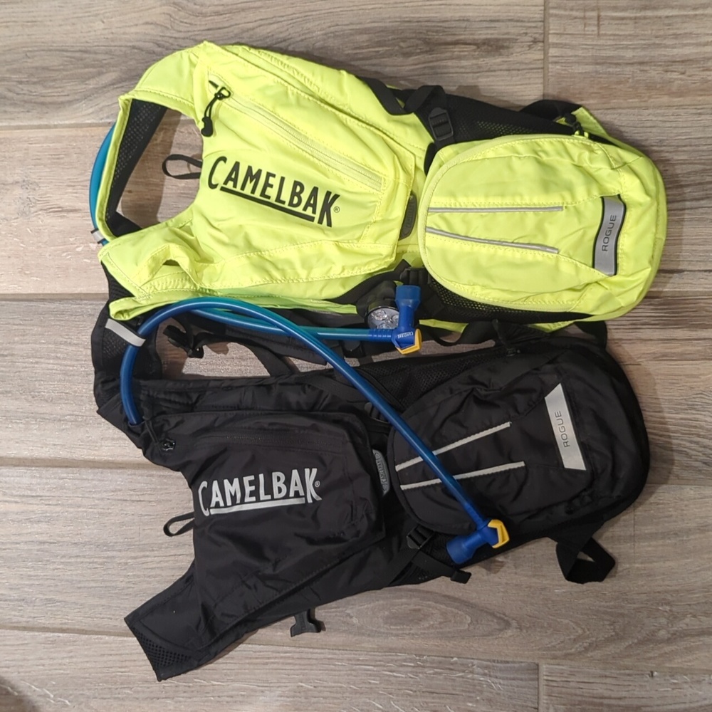 2 Rogue Camelbcks and 1 USB rechargeable trail light
